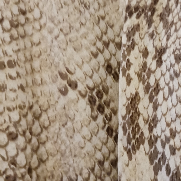 Banana Republic-Silk Women's Neutral Snake-Print Midi Dress -XL- EUC $128 Retail - Picture 6 of 10